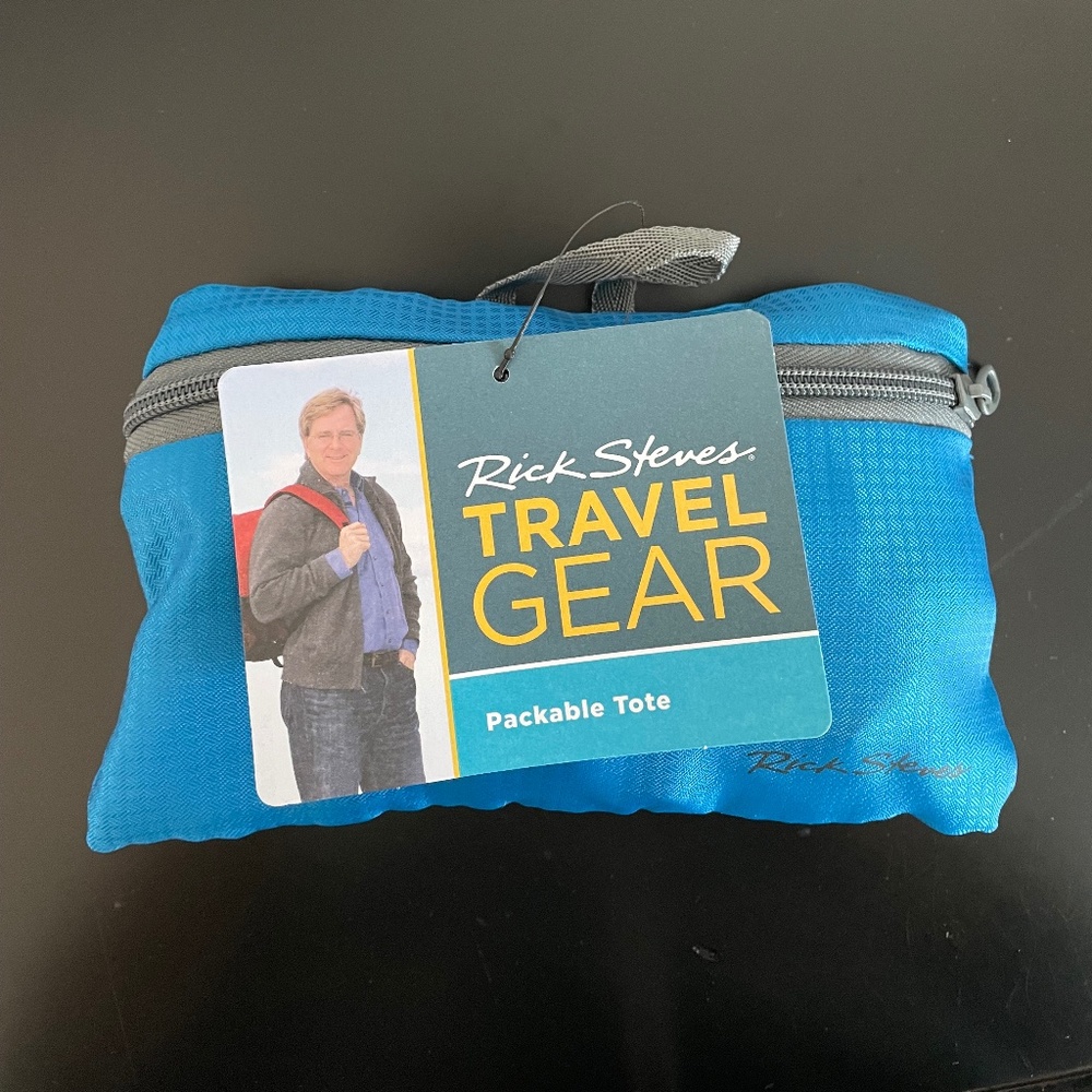 Rick Steve's Packable Tote Bag in Turquoise